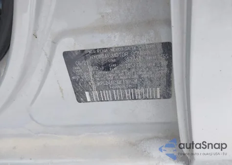 2021 Hyundai Accent Sel из США, поврежденный, VIN 3KPC24A65ME150524